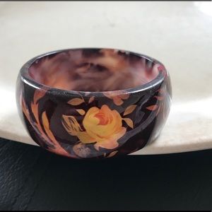 Floral Acrylic Bracelet